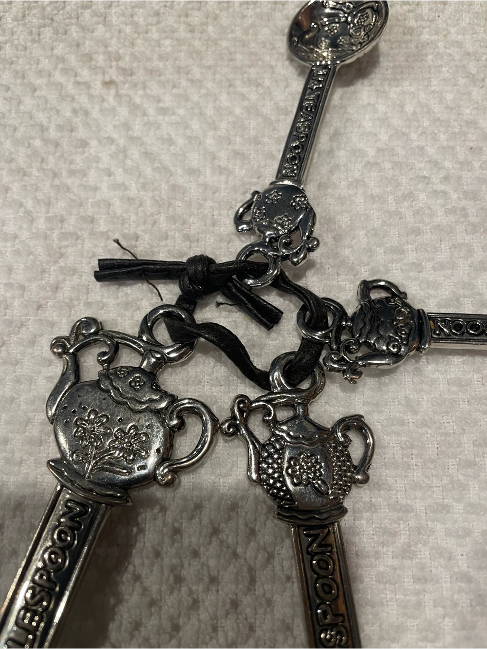Source Unknown Silver-Tone Decorative Nesting Measuring Spoons - Picture 2 of 16